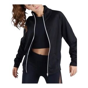 Women's Black Zip-Up Jacket